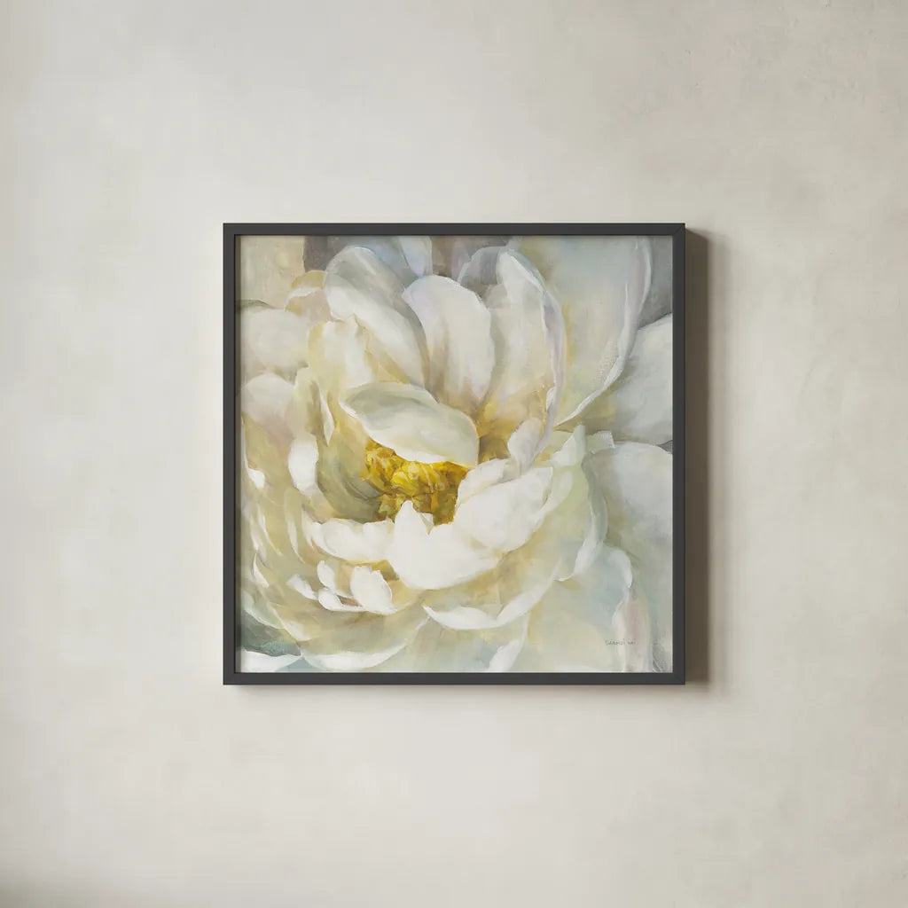 Summer Joy II by Danhui Nai. Shown in a sleek black glass frame for a contemporary gallery look. Available as an archival giclee rolled canvas, fine art paper, or poster print. SKU 50145a.