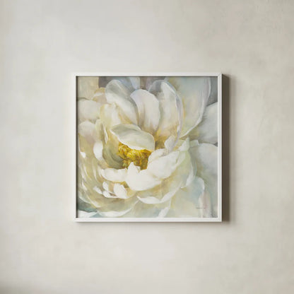 Summer Joy II by Danhui Nai. Shown in a crisp white glass frame for a clean and minimalist style. Available as an archival giclee rolled canvas, fine art paper, or poster print. SKU 50145a.