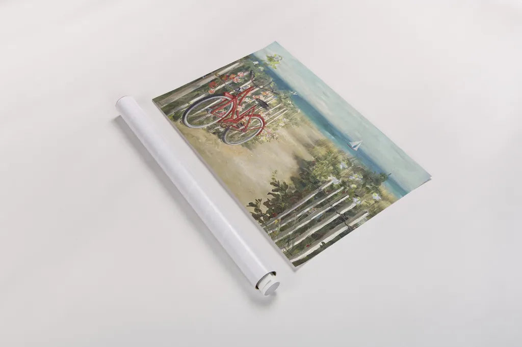 Summer Ride Crop by Danhui Nai. shown as a rolled paper print. Available as archival giclee rolled canvas, fine art paper, or poster print. SKU 15207i.