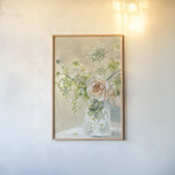 Summer Romance by Danhui Nai. shown as a paper print in a natural frame. Available as a archival giclee rolled canvas, fine art paper, or poster print. SKU 85888h.