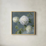 Summer Simplicity by Danhui Nai. Shown in a natural wood glass frame for a timeless modern aesthetic. Available as an archival giclee rolled canvas, fine art paper, or poster print. SKU 92541a.