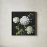 Summer Simplicity Black by Danhui Nai. Shown in a sleek black glass frame for a contemporary gallery look. Available as an archival giclee rolled canvas, fine art paper, or poster print. SKU 96543a.