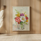 Summer Treasures I Crop by Danhui Nai. shown as over sized large wall art. Available as an archival giclee rolled canvas, fine art paper, or poster print. SKU 20715h.