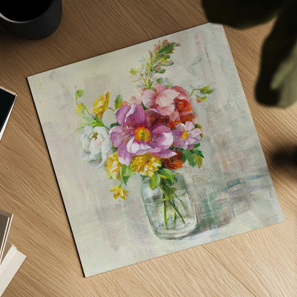 Summer Treasures II by Danhui Nai. Shown as a detailed flat fine art print, highlighting archival giclee quality. Available as an archival giclee rolled canvas, fine art paper, or poster print. SKU 20716a.
