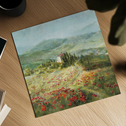 Summer in Provence by Danhui Nai. Shown as a detailed flat fine art print, highlighting archival giclee quality. Available as an archival giclee rolled canvas, fine art paper, or poster print. SKU 17804a.