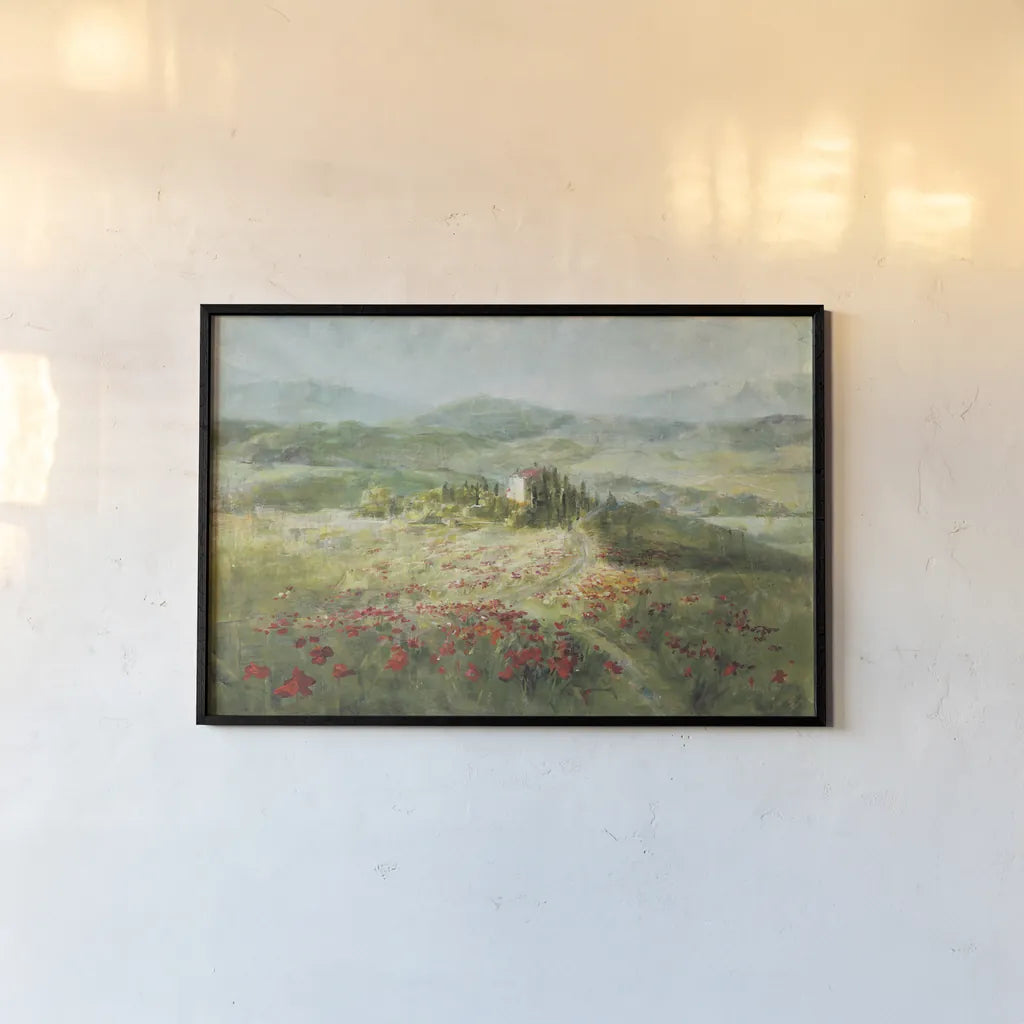 Summer in Provence by Danhui Nai. shown as a paper print in a black flame. Available as a archival giclee rolled canvas, fine art paper, or poster print. SKU 17804i.