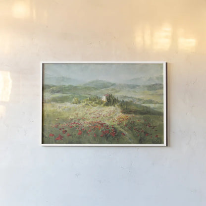Summer in Provence by Danhui Nai. shown as a paper print in a white frame. Available as a archival giclee rolled canvas, fine art paper, or poster print. SKU 17804i.