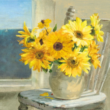 Sunflowers by the Sea Crop Light by Danhui Nai. SKU 71681a. Archival Giclee Fine art print for wall decor.