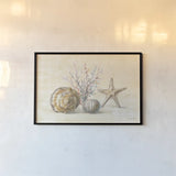 Sunrise Beach I by Danhui Nai. shown as a paper print in a black flame. Available as a archival giclee rolled canvas, fine art paper, or poster print. SKU 84445i.