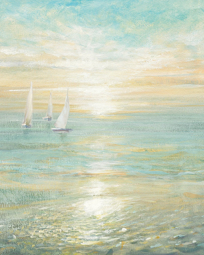 Sunrise Sailboats I by Danhui Nai
