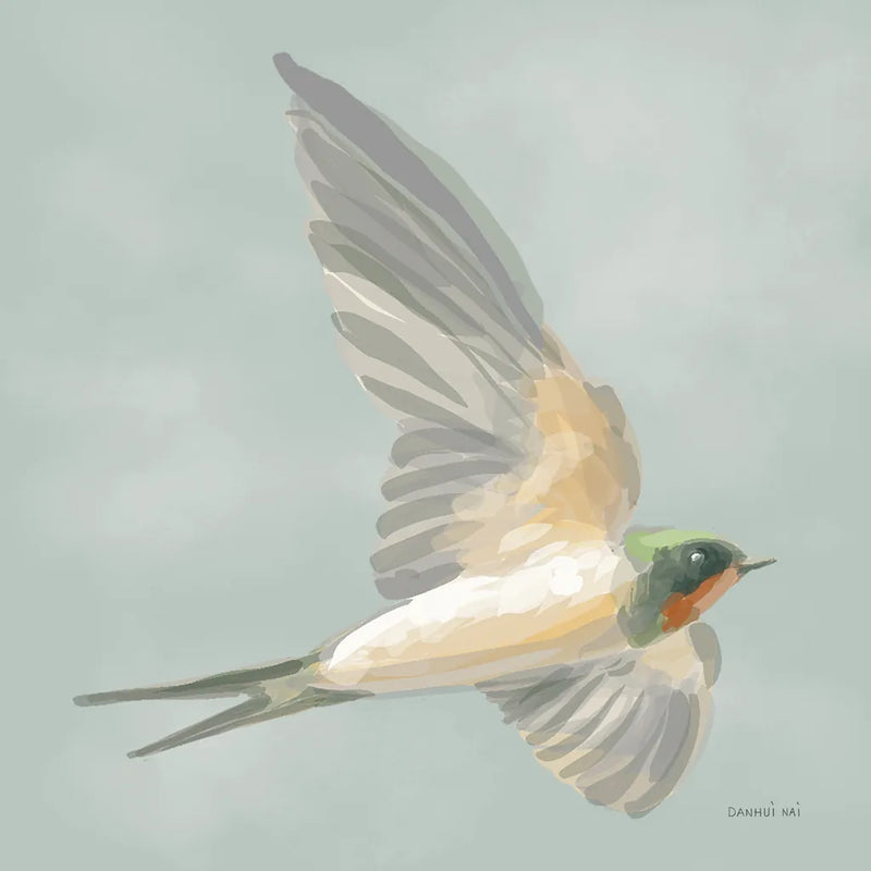 Swifts III by Danhui Nai. SKU 84801a. Archival Giclee Fine art print for wall decor.