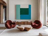 Tapestry by Danhui Nai. Shown as extra-large giant wall art in a modern living room. Available as an archival giclee rolled canvas, fine art paper, or poster print. SKU 85838a.