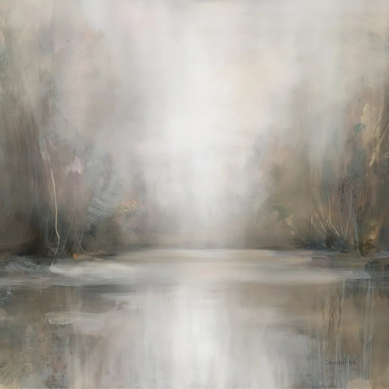 Taupe Horizon by Danhui Nai. SKU 102368a. Archival Giclee Fine art print for wall decor.