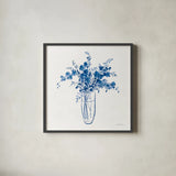 Textured Garden Cuttings I by Danhui Nai. Shown in a sleek black glass frame for a contemporary gallery look. Available as an archival giclee rolled canvas, fine art paper, or poster print. SKU 77426a.