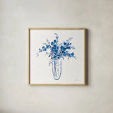 Textured Garden Cuttings I by Danhui Nai. Shown in a natural wood glass frame for a timeless modern aesthetic. Available as an archival giclee rolled canvas, fine art paper, or poster print. SKU 77426a.