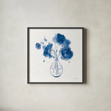 Textured Garden Cuttings II by Danhui Nai. Shown in a sleek black glass frame for a contemporary gallery look. Available as an archival giclee rolled canvas, fine art paper, or poster print. SKU 77427a.