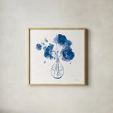 Textured Garden Cuttings II by Danhui Nai. Shown in a natural wood glass frame for a timeless modern aesthetic. Available as an archival giclee rolled canvas, fine art paper, or poster print. SKU 77427a.