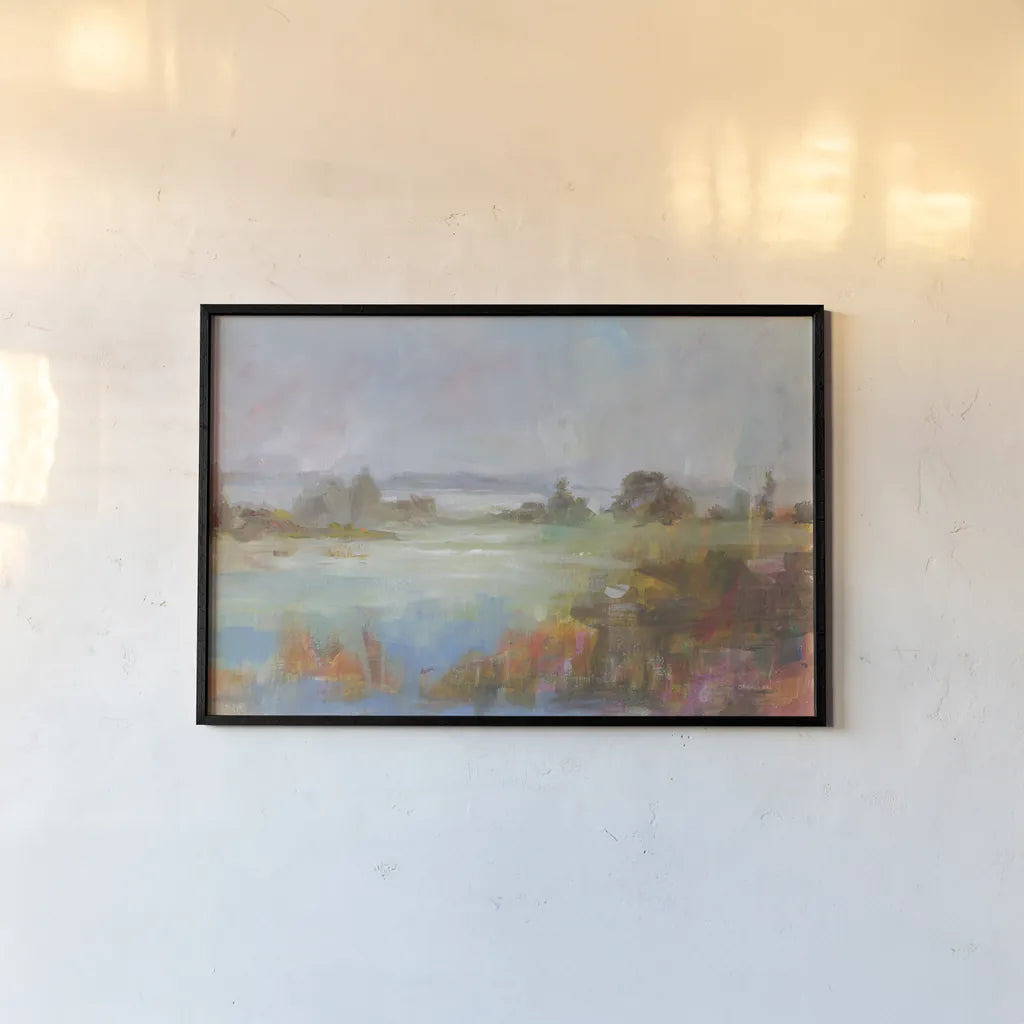 The  Long View by Danhui Nai. shown as a paper print in a black flame. Available as a archival giclee rolled canvas, fine art paper, or poster print. SKU 68234i.