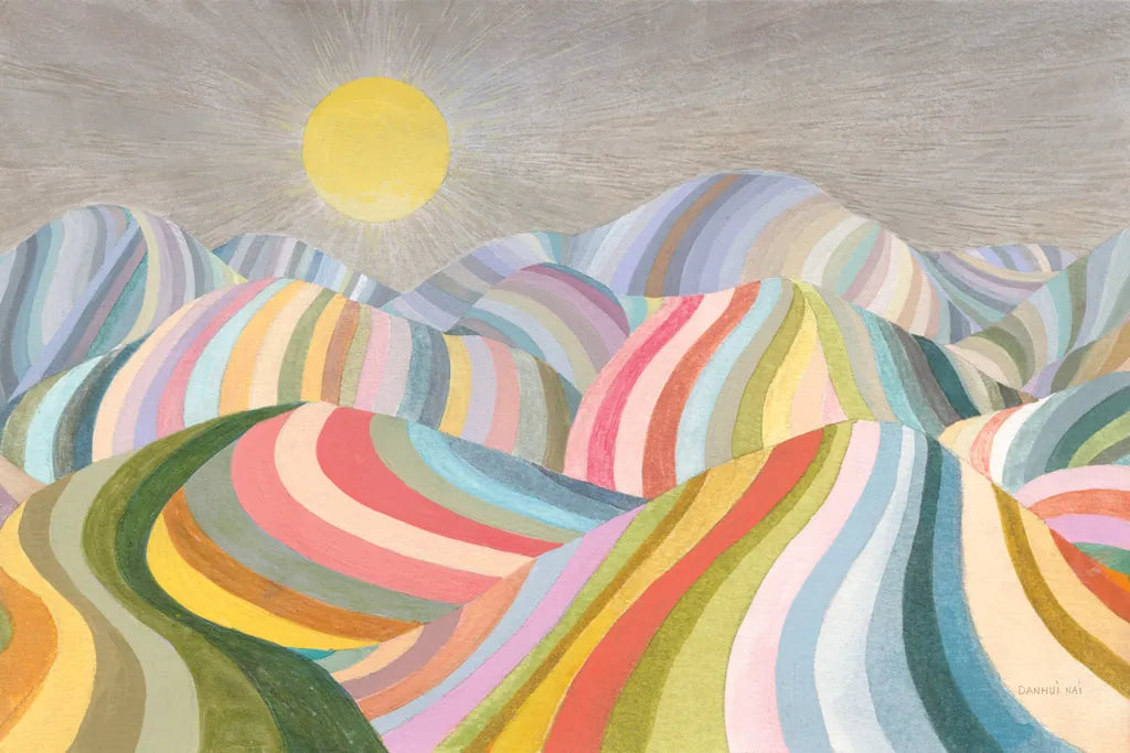 The Hills Roll On by Danhui Nai. SKU 66057i. Archival Giclee Fine art print for wall decor.