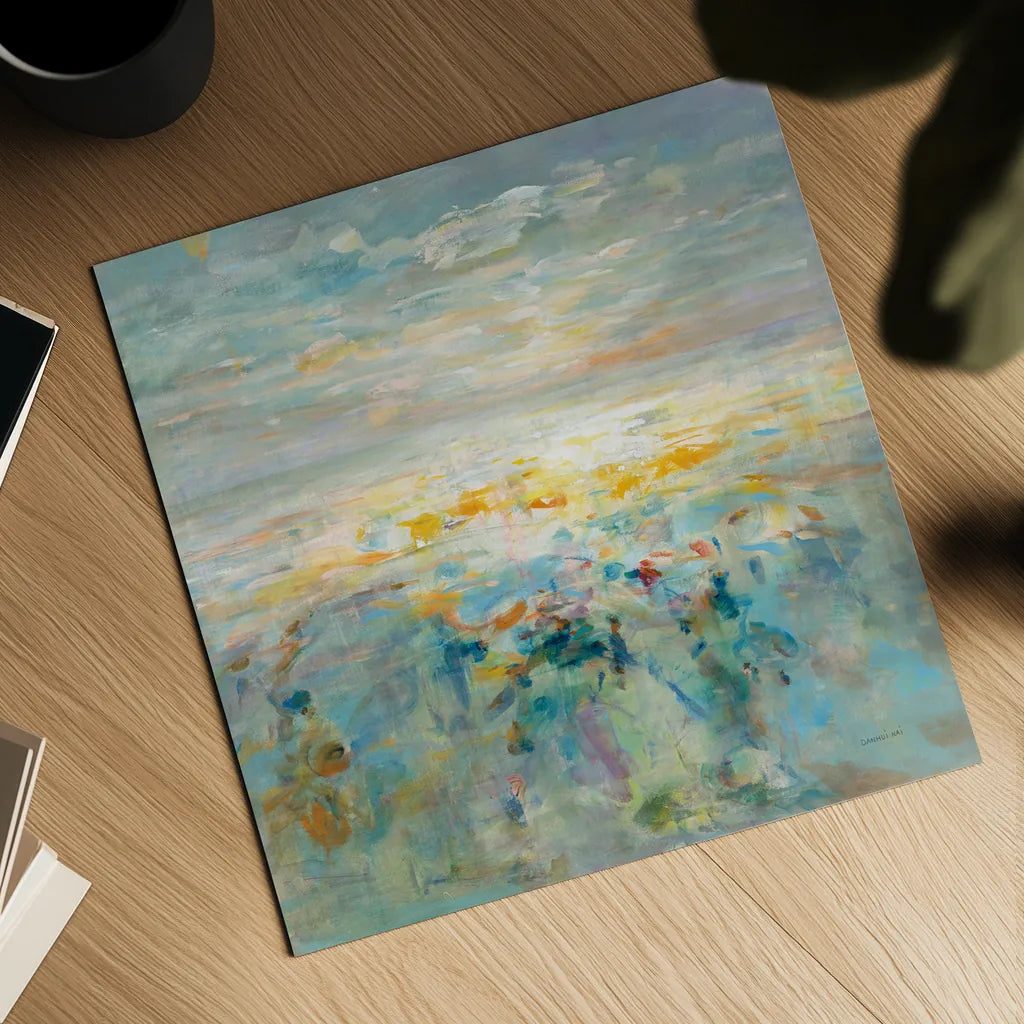 The Sea is Calling by Danhui Nai. Shown as a detailed flat fine art print, highlighting archival giclee quality. Available as an archival giclee rolled canvas, fine art paper, or poster print. SKU 72021a.