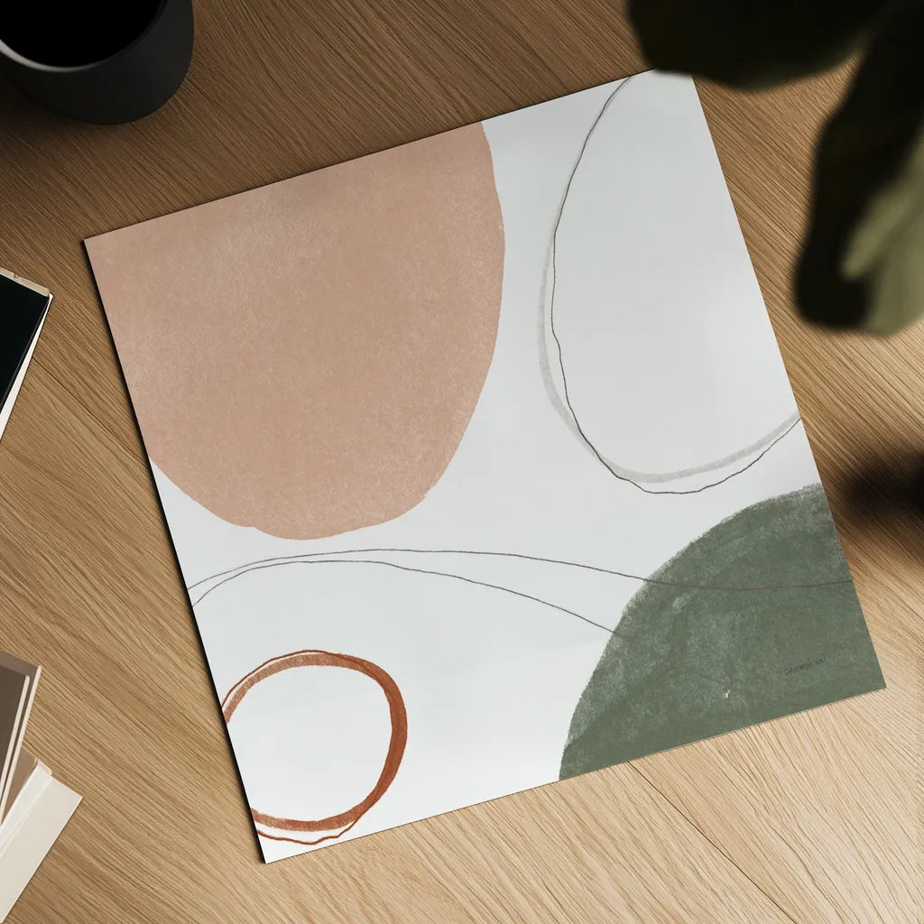 Threads of Motion I Warm Crop by Danhui Nai. Shown as a detailed flat fine art print, highlighting archival giclee quality. Available as an archival giclee rolled canvas, fine art paper, or poster print. SKU 68841a.