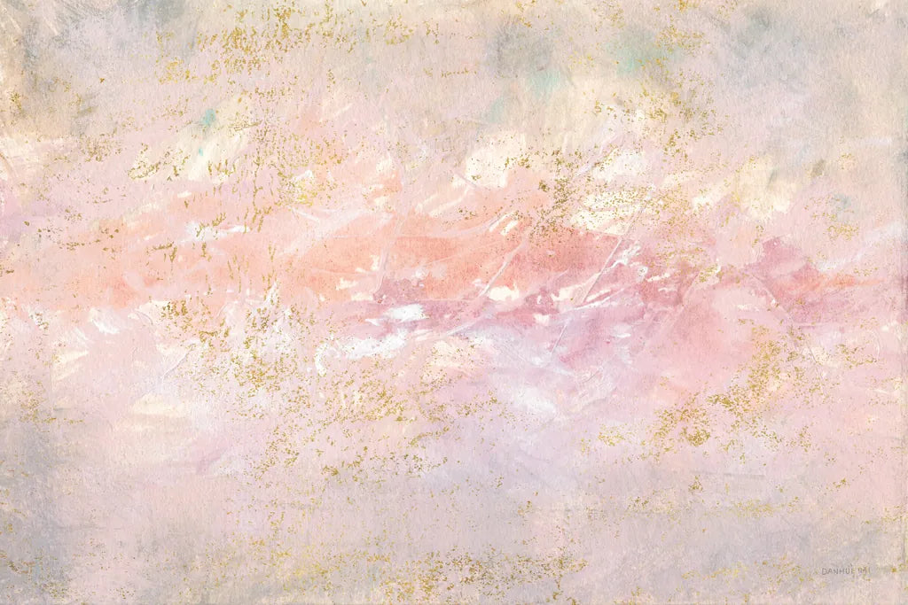Through Fog Blush and Gold by Danhui Nai. SKU 71365i. Archival Giclee Fine art print for wall decor.