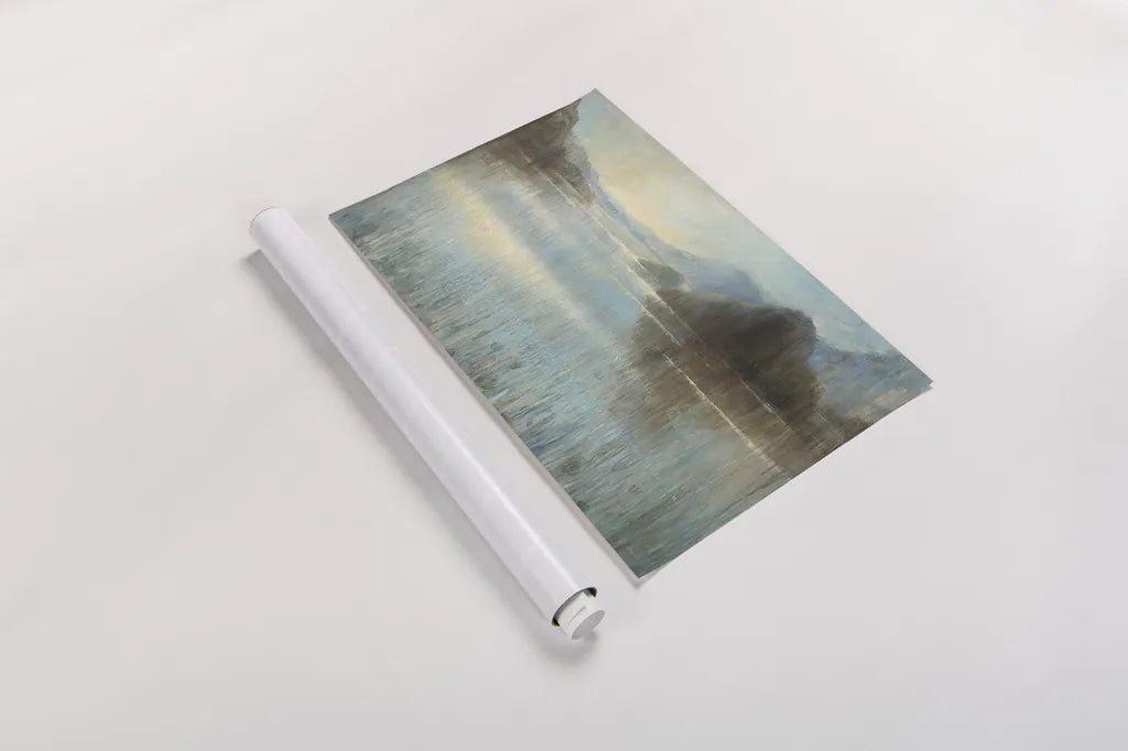 Through the Mist Crop by Danhui Nai. shown as a rolled paper print. Available as archival giclee rolled canvas, fine art paper, or poster print. SKU 28649i.