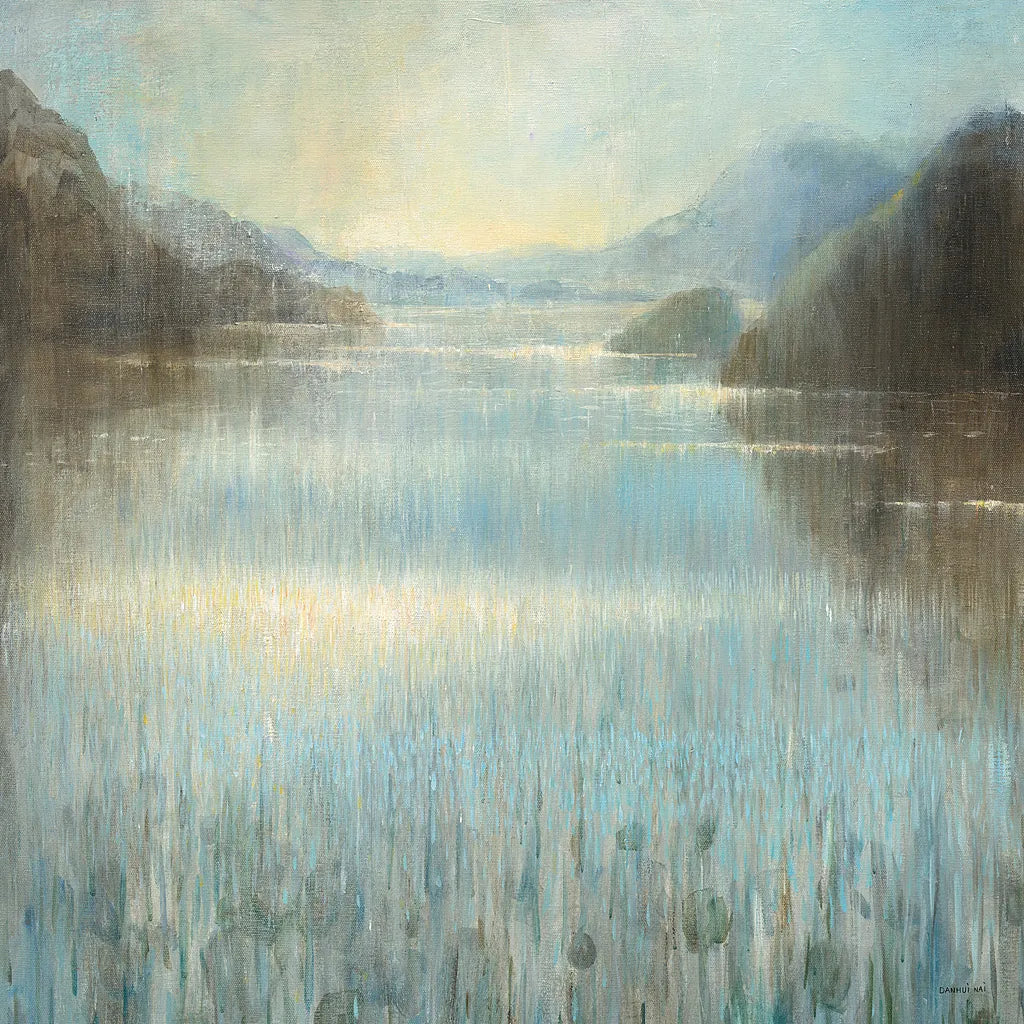 Through the Mist Square by Danhui Nai. SKU 28649a. Archival Giclee Fine art print for wall decor.