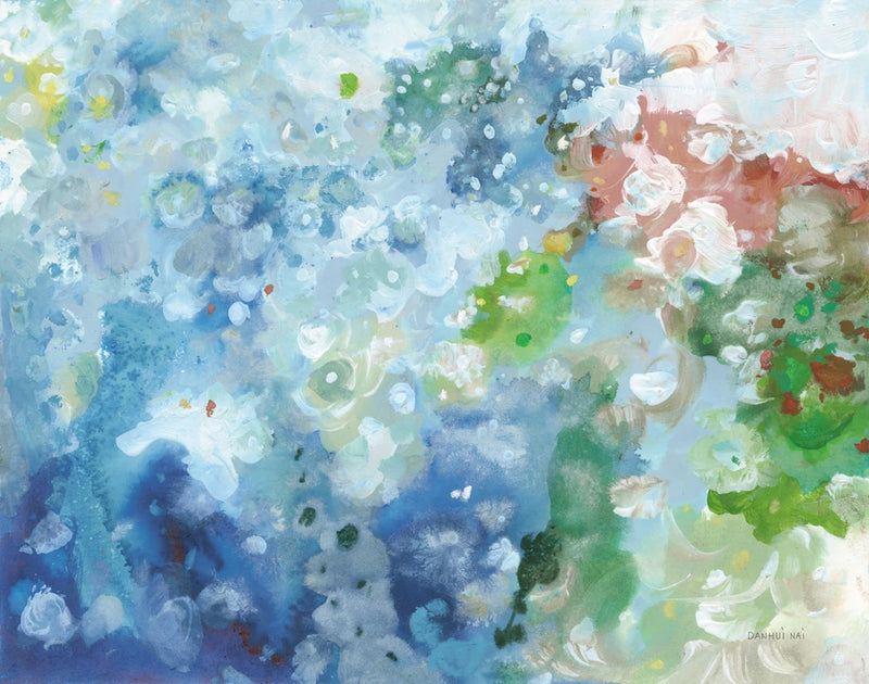 Tidepool Sparkle Pink Blue by Danhui Nai