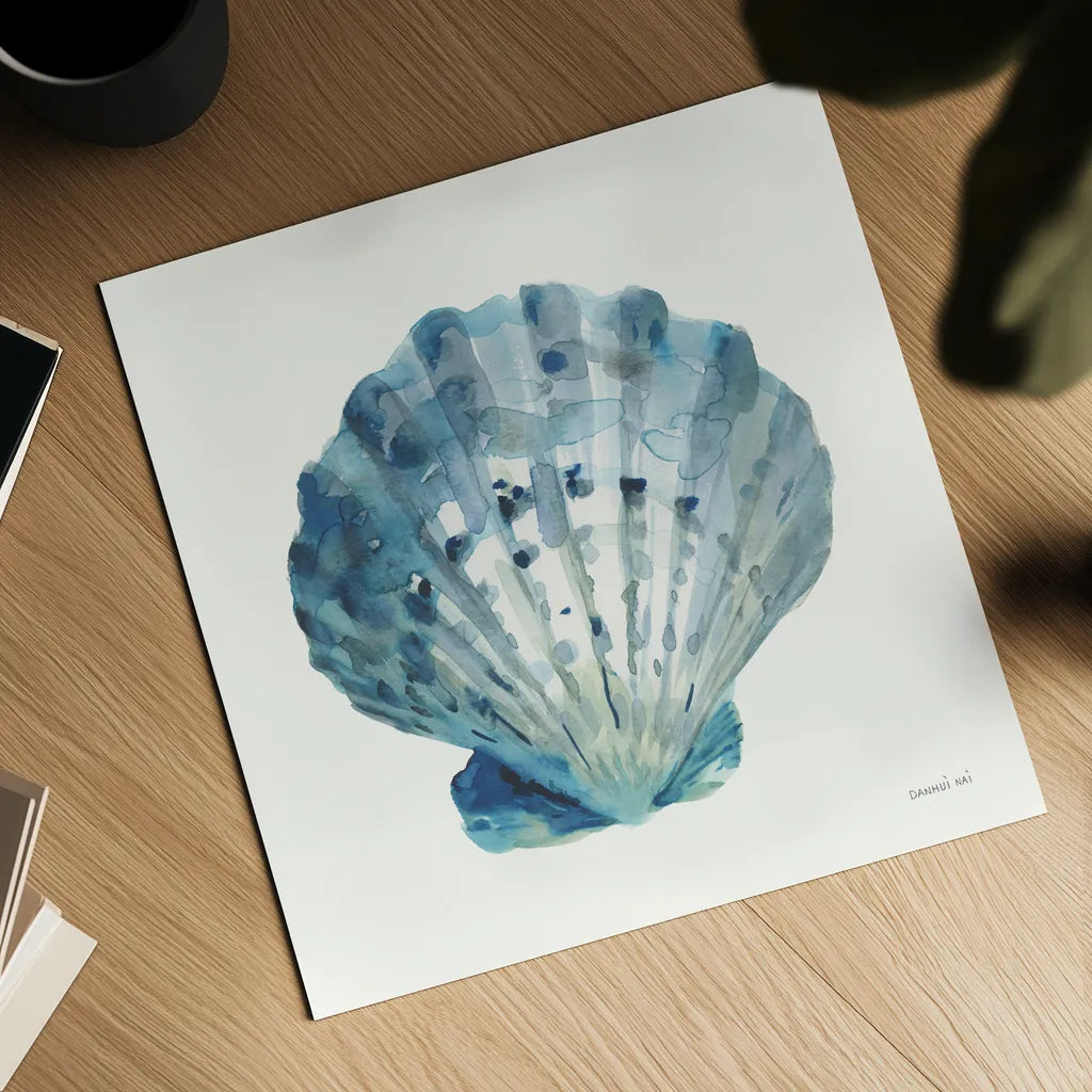 Tidepool Treasures II by Danhui Nai. Shown as a detailed flat fine art print, highlighting archival giclee quality. Available as an archival giclee rolled canvas, fine art paper, or poster print. SKU 99255a.