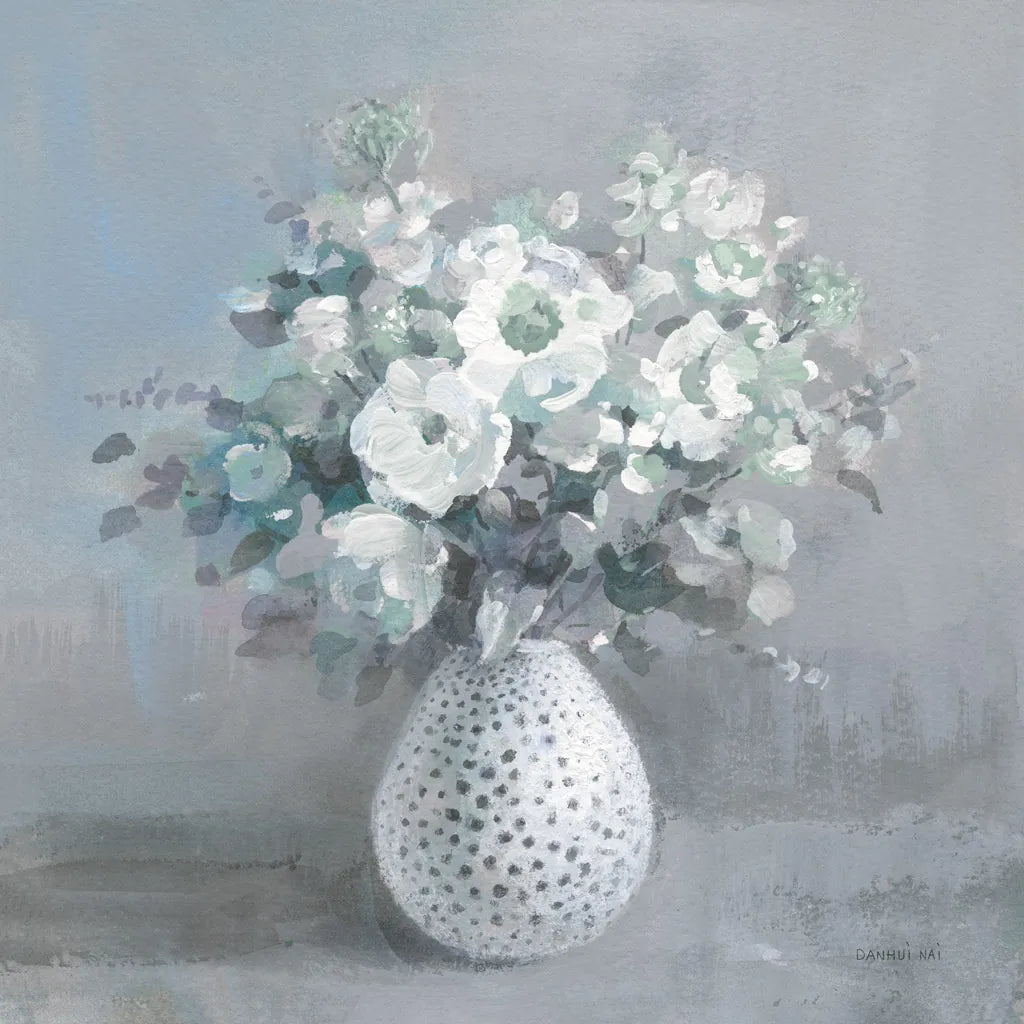 Touch of Spring II Sage by Danhui Nai. SKU 70209a. Archival Giclee Fine art print for wall decor.