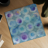 Touching Circles II by Danhui Nai. Shown as a detailed flat fine art print, highlighting archival giclee quality. Available as an archival giclee rolled canvas, fine art paper, or poster print. SKU 44153a.