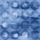 Touching Circles III Navy by Danhui Nai. SKU 67900a. Archival Giclee Fine art print for wall decor.