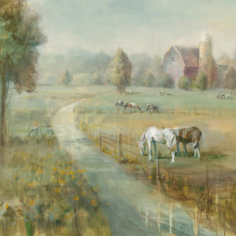 Tranquil Farm Crop by Danhui Nai. SKU 31266a. Archival Giclee Fine art print for wall decor.