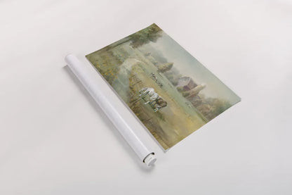 Tranquil Farm Crop by Danhui Nai. shown as a rolled paper print. Available as archival giclee rolled canvas, fine art paper, or poster print. SKU 31266i.