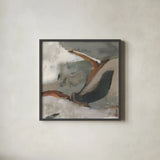 Transcend I by Danhui Nai. Shown in a sleek black glass frame for a contemporary gallery look. Available as an archival giclee rolled canvas, fine art paper, or poster print. SKU 85199a.
