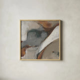 Transcend II by Danhui Nai. Shown in a natural wood glass frame for a timeless modern aesthetic. Available as an archival giclee rolled canvas, fine art paper, or poster print. SKU 85200a.