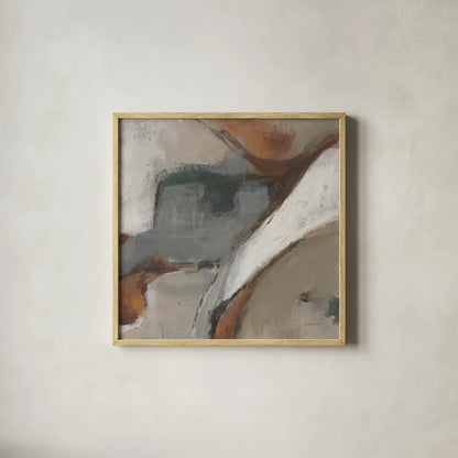 Transcend II by Danhui Nai. Shown in a natural wood glass frame for a timeless modern aesthetic. Available as an archival giclee rolled canvas, fine art paper, or poster print. SKU 85200a.