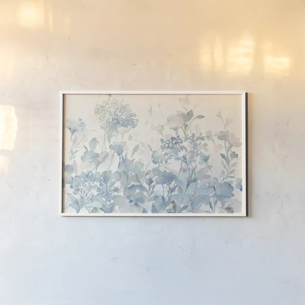 Translucent Garden Cool Crop by Danhui Nai. shown as a paper print in a white frame. Available as a archival giclee rolled canvas, fine art paper, or poster print. SKU 46409i.