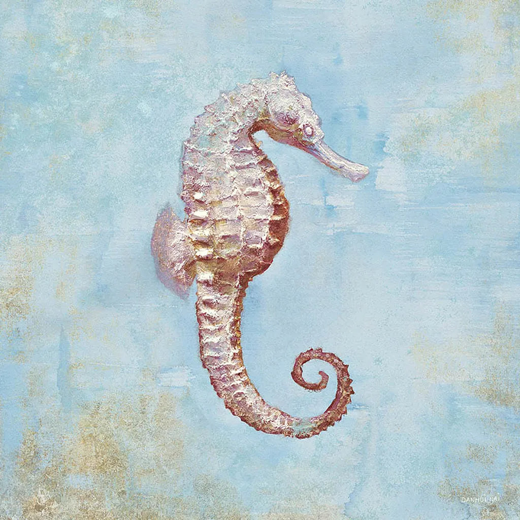 Treasures from the Sea I Watercolor by Danhui Nai. SKU 26757a. Archival Giclee Fine art print for wall decor.