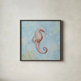 Treasures from the Sea I Watercolor by Danhui Nai. Shown in a sleek black glass frame for a contemporary gallery look. Available as an archival giclee rolled canvas, fine art paper, or poster print. SKU 26757a.