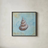 Treasures from the Sea II Watercolor by Danhui Nai. Shown in a sleek black glass frame for a contemporary gallery look. Available as an archival giclee rolled canvas, fine art paper, or poster print. SKU 26758a.