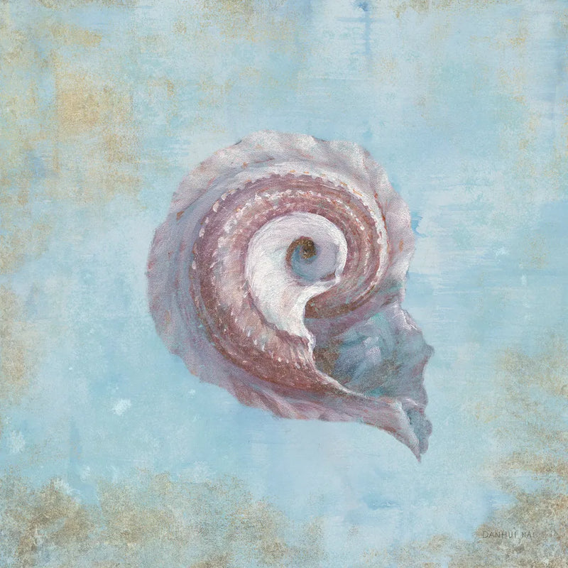 Treasures from the Sea III Watercolor by Danhui Nai. SKU 26759a. Archival Giclee Fine art print for wall decor.