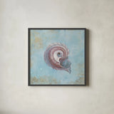 Treasures from the Sea III Watercolor by Danhui Nai. Shown in a sleek black glass frame for a contemporary gallery look. Available as an archival giclee rolled canvas, fine art paper, or poster print. SKU 26759a.