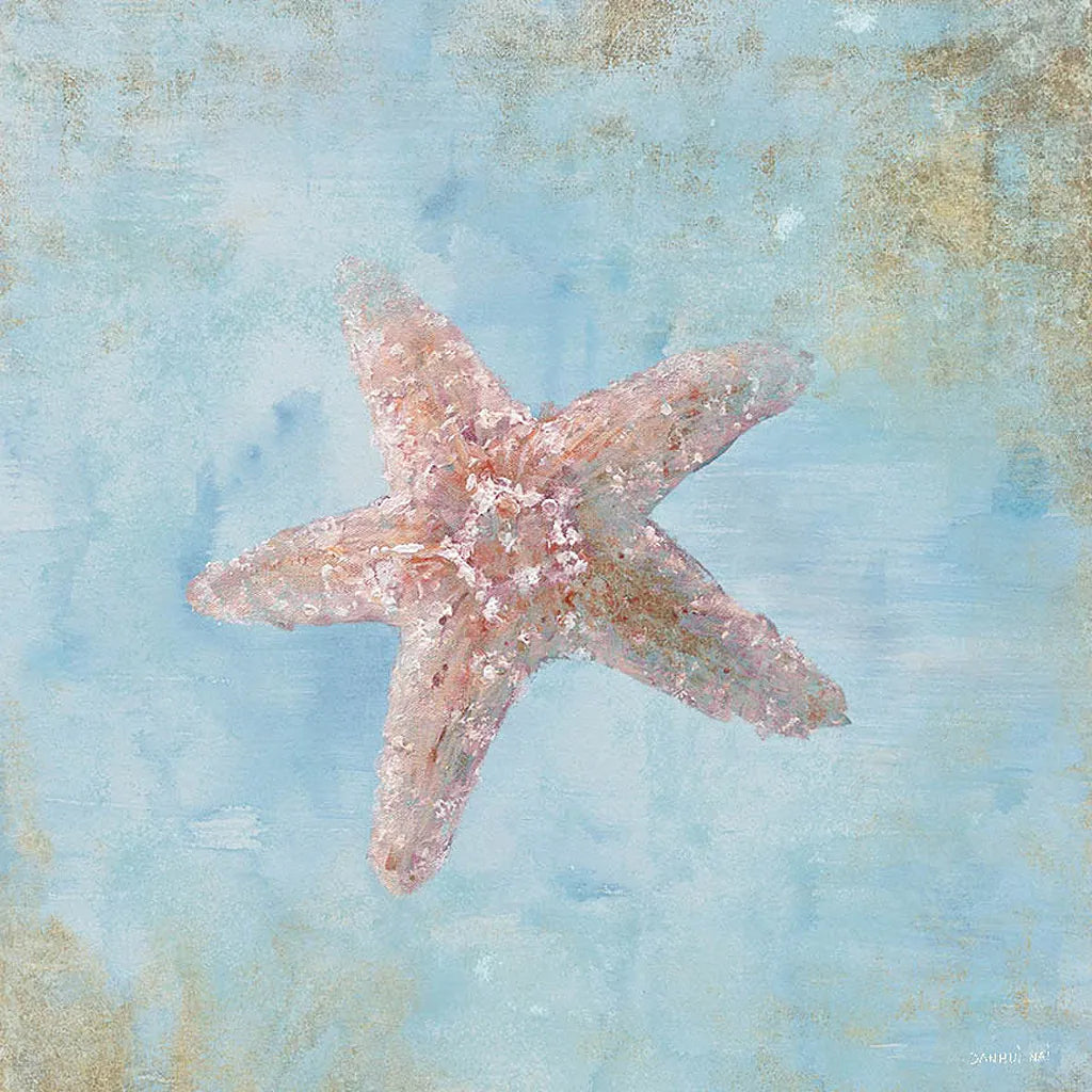 Treasures from the Sea IV Watercolor by Danhui Nai. SKU 26760a. Archival Giclee Fine art print for wall decor.