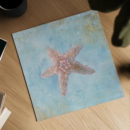 Treasures from the Sea IV Watercolor by Danhui Nai. Shown as a detailed flat fine art print, highlighting archival giclee quality. Available as an archival giclee rolled canvas, fine art paper, or poster print. SKU 26760a.