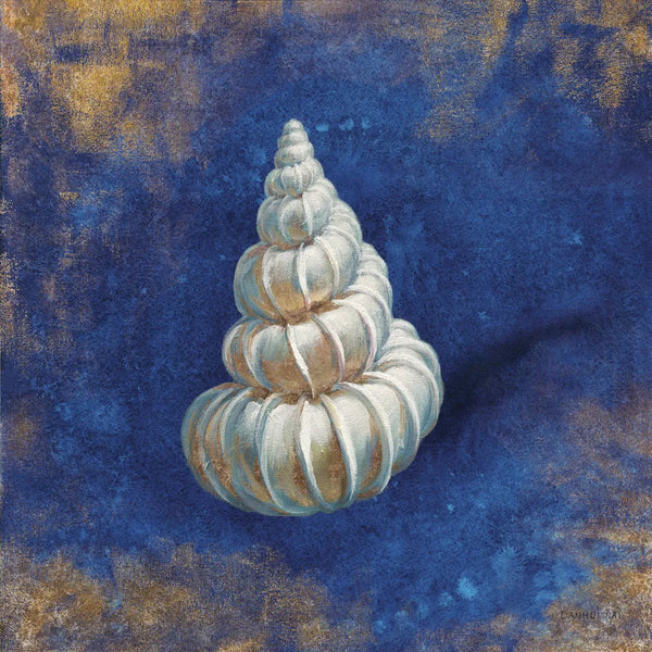 Treasures from the Sea Indigo II by Danhui Nai. SKU 20049a. Archival Giclee Fine art print for wall decor.