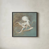 Treasures from the Sea V by Danhui Nai. Shown in a sleek black glass frame for a contemporary gallery look. Available as an archival giclee rolled canvas, fine art paper, or poster print. SKU 20693a.