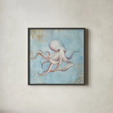 Treasures from the Sea V Watercolor by Danhui Nai. Shown in a sleek black glass frame for a contemporary gallery look. Available as an archival giclee rolled canvas, fine art paper, or poster print. SKU 72246a.