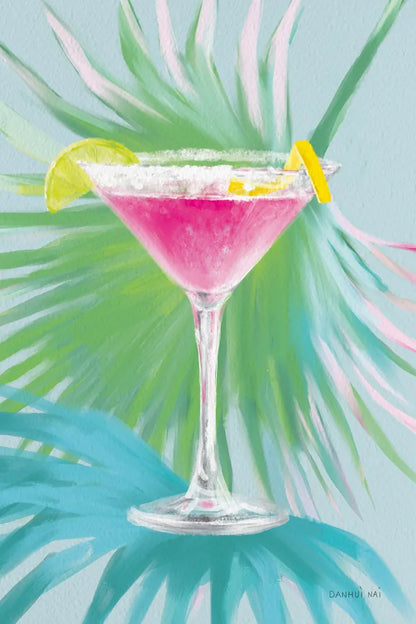 Tropical Cocktails II by Danhui Nai. SKU 92427h. Archival Giclee Fine art print for wall decor.